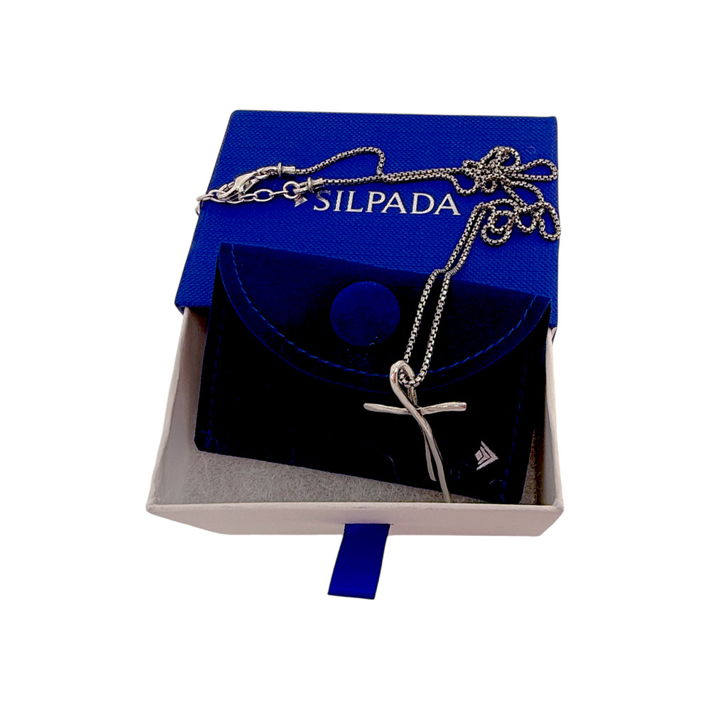 SILPADA Organic Cross Pendant Necklace - Picture 10 of 11